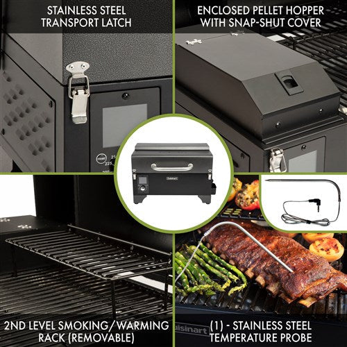 Cuisinart Grill - Portable Wood Pellet Grill, 8 in 1 Cooking Capabilities-United Backyard