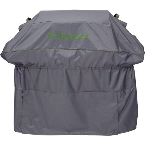 Cuisinart Grill - Premium Lightweight 60" Grill Cover, Ripstop Fabric, Drawstrings - Grey-United Backyard