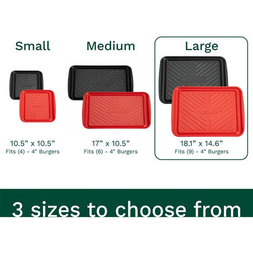 Cuisinart Grill - Prep and Serve Grilling Trays, Color Coded, Dishwasher Safe, Large-United Backyard