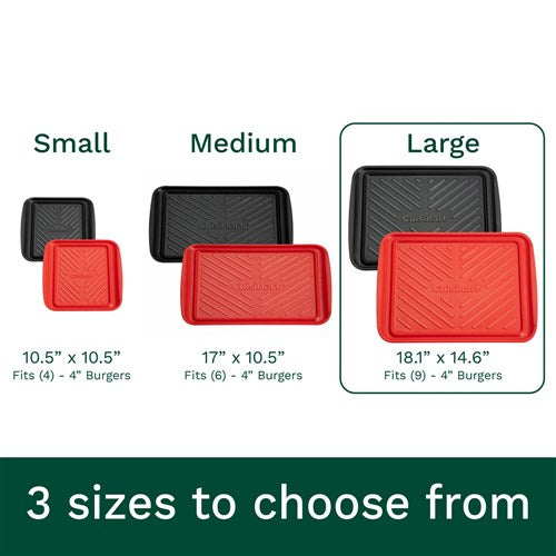 Cuisinart Grill - Prep and Serve Grilling Trays, Color Coded, Dishwasher Safe, Large-United Backyard