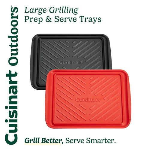 Cuisinart Grill - Prep and Serve Grilling Trays, Color Coded, Dishwasher Safe, Large-United Backyard