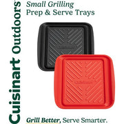 Cuisinart Grill - Prep and Serve Grilling Trays, Color Coded, Dishwasher Safe, Small-United Backyard