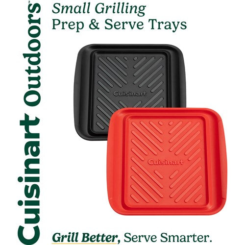 Cuisinart Grill - Prep and Serve Grilling Trays, Color Coded, Dishwasher Safe, Small-United Backyard