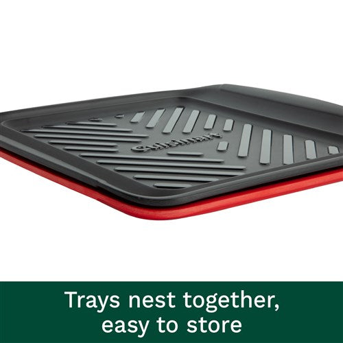 Cuisinart Grill - Prep and Serve Grilling Trays, Color Coded, Dishwasher Safe, Small-United Backyard