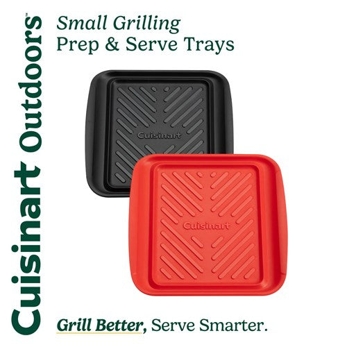 Cuisinart Grill - Prep and Serve Grilling Trays, Color Coded, Dishwasher Safe, Small-United Backyard