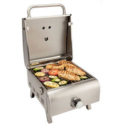 Cuisinart Grill - Professional Portable Gas Grill, Compact, 10, 000 BTU, Thermostat - Stainless-United Backyard