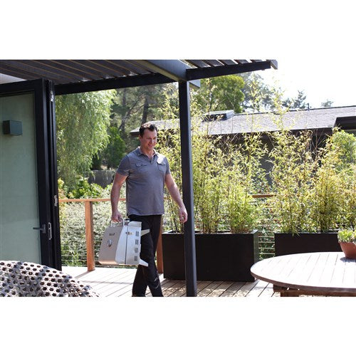 Cuisinart Grill - Professional Portable Gas Grill, Compact, 10, 000 BTU, Thermostat - Stainless-United Backyard