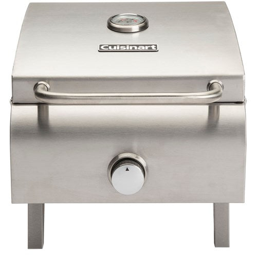 Cuisinart Grill - Professional Portable Gas Grill, Compact, 10, 000 BTU, Thermostat - Stainless-United Backyard