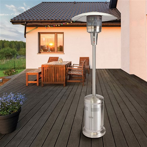 Cuisinart Grill - Propane Patio Heater, Upright - Stainless-United Backyard