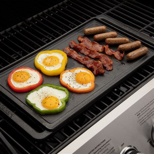 Cuisinart Grill - Reversible Cast Iron Griddle Plate, 2-in-1 Design - Cast Iron-United Backyard