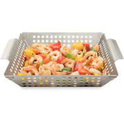 Cuisinart Grill - Stainless Steel 11" X 11" Wok, Perforated Grilling Surface - Stainless Steel-United Backyard