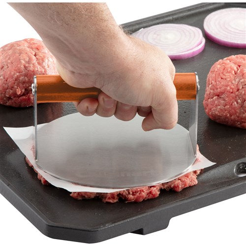 Cuisinart Grill - Stainless Steel Smashed Burger Press, 6", Flat Surface-United Backyard