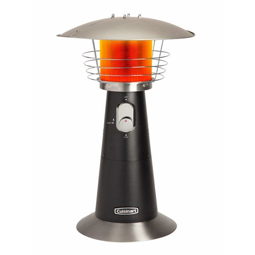 Cuisinart Grill - Tabletop Patio Heater, 11000 BTU, Portable, Rotary Dial Control - Stainless-United Backyard