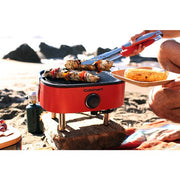 Cuisinart Grill - Venture Portable Gas Grill, 154 sq in Cooking Space, Chopping Board included - Red/Black-United Backyard