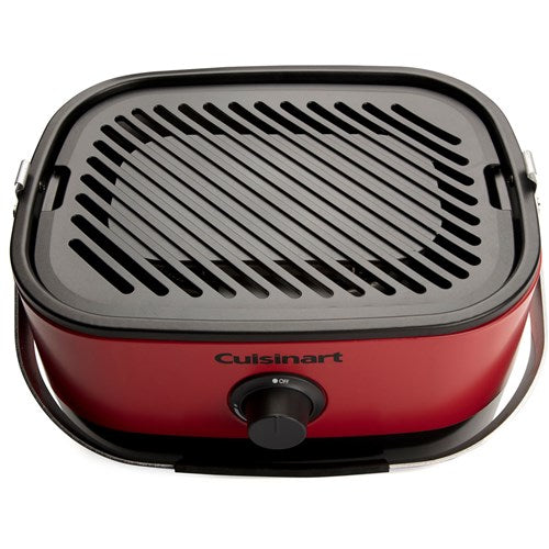 Cuisinart Grill - Venture Portable Gas Grill, 154 sq in Cooking Space, Chopping Board included - Red/Black-United Backyard