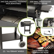 Cuisinart Grill - Wood Pellet Grill & Smoker, 8 in 1 Cooking Capabilities-United Backyard
