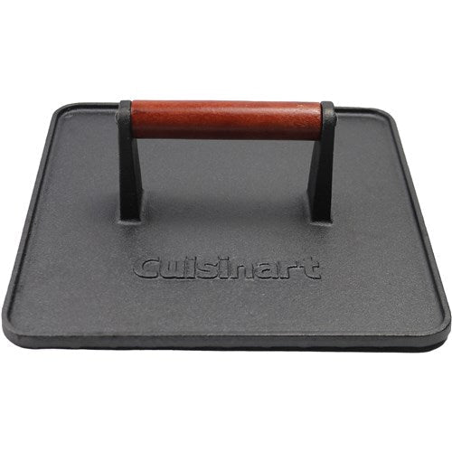 Cuisinart Grill - XL Cast Iron Griddle Press 10" x 10"-United Backyard