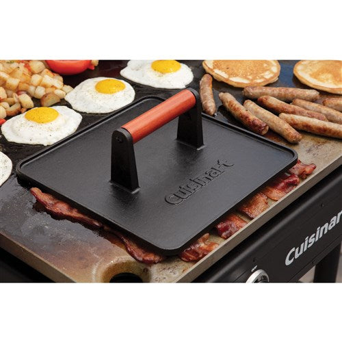 Cuisinart Grill - XL Cast Iron Griddle Press 10" x 10"-United Backyard