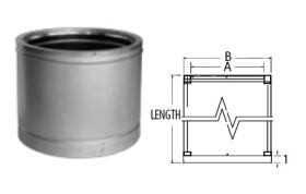 DuraVent - 18'' DuraTech 36'' Chimney Pipe - Galvalume-United Backyard