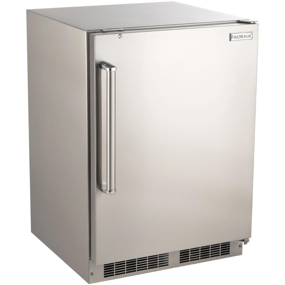 Fire Magic - 24-Inch 5.1 Cu. Ft. Right Hinge Outdoor Rated Compact Refrigerator-United Backyard