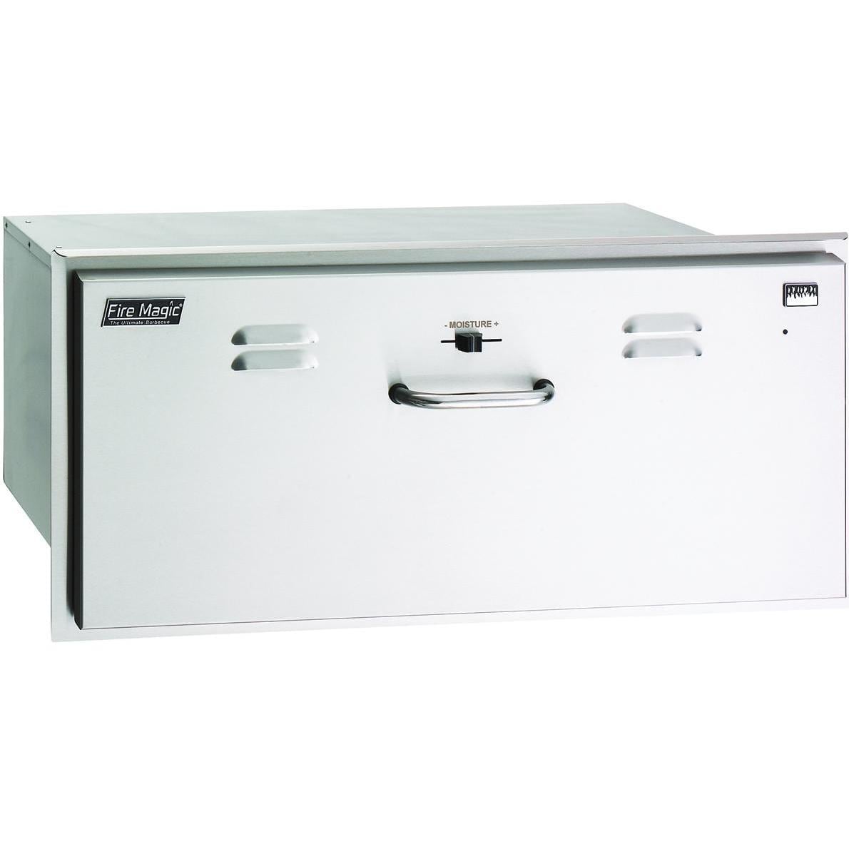 Fire Magic - 30-Inch Built-In 110V Electric Stainless Steel Warming Drawer-United Backyard