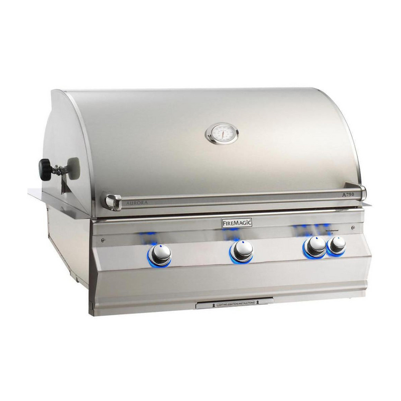 Fire Magic - 36" Built-In Natural Gas Grill with Rotisserie in Stainless Steel - Natural Gas