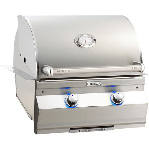 Fire Magic - Aurora 24-Inch Built-In Propane Gas Grill With Analog Thermometer-United Backyard