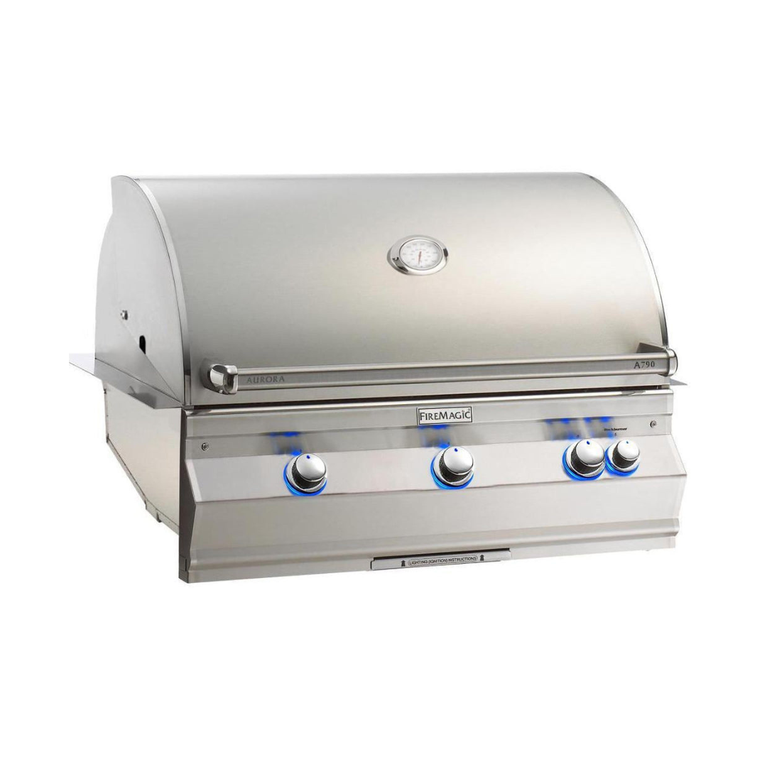 Fire Magic - Aurora A790I 36" Built-In Grill With Analog Thermometer - Natural Gas-United Backyard