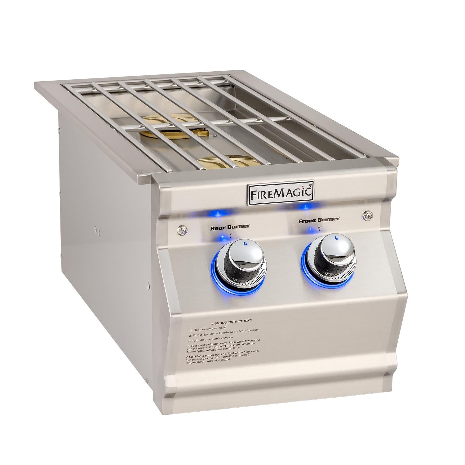 Fire Magic - Aurora Built-In Propane Gas Double Side Burner-United Backyard