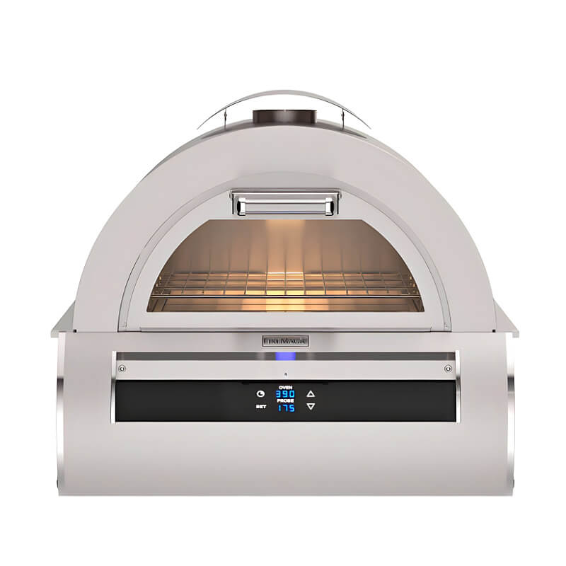 Fire Magic - Black Glass Pizza Oven with Touch-Screen and Thermostatic Control-United Backyard