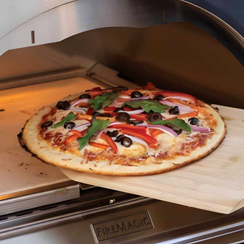 Fire Magic - Black Glass Pizza Oven with Touch-Screen and Thermostatic Control-United Backyard