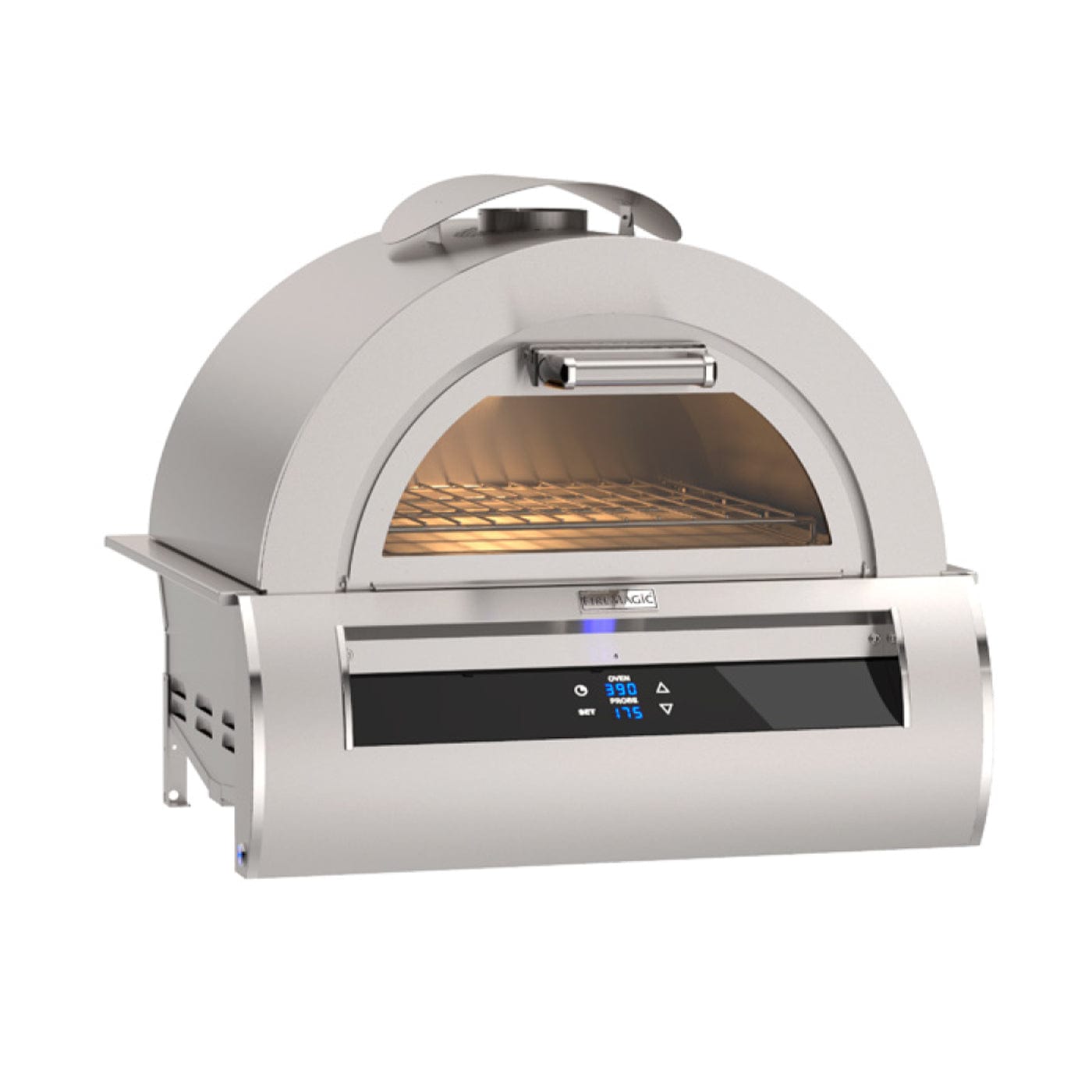 Fire Magic - Black Glass Pizza Oven with Touch-Screen and Thermostatic Control-United Backyard