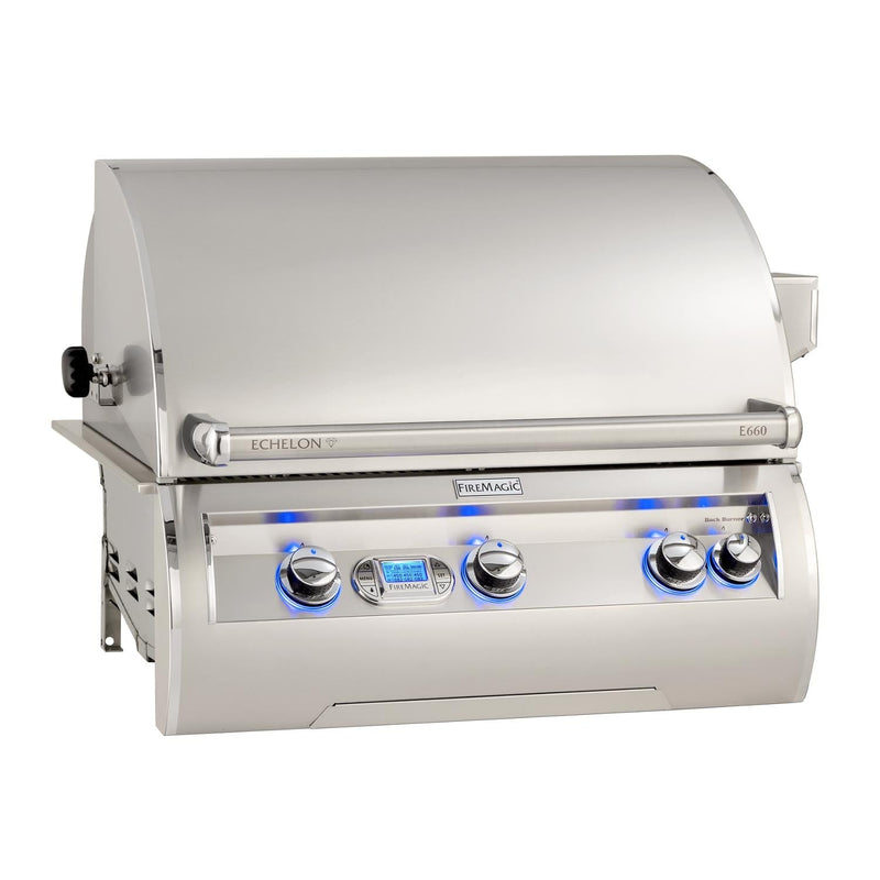 Fire Magic - Echelon Diamond E660I 30-Inch Built-In Gas Grill with Rotisserie and Digital Thermometer, Propane