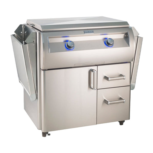 Fire Magic - Echelon Diamond E660S 30-Inch Natural Gas Freestanding Griddle with Stainless Steel Removable Lid-United Backyard