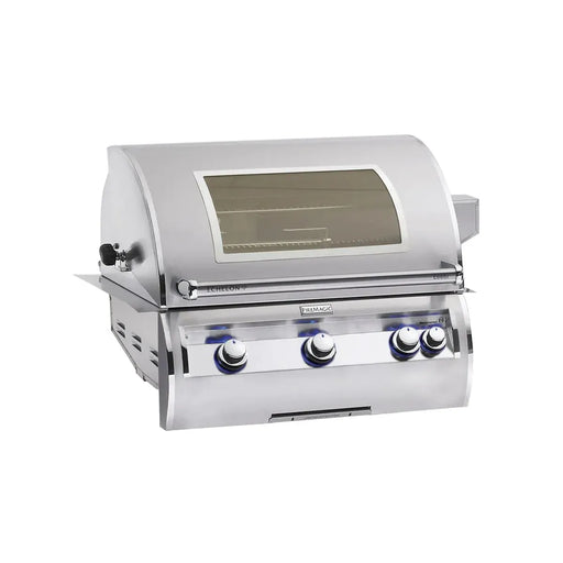 Fire Magic - Echelon Diamond E660i 30-Inch Natural Gas Built-In Grill with Backburner, Rotisserie Kit, Magic View Window and Analog Thermometer-United Backyard