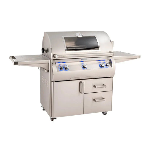 Fire Magic - Echelon Diamond E790s 36-Inch A Series Freestanding Gas Grill With Rotisserie, Infrared Burner, Single Side Burner, Analog Thermometer & Magic View Window, Propane-United Backyard