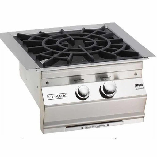 Fire Magic Grills - Aurora 19 Inch Built-In Power Burner with Porcelain Cast Iron Grid, Natural Gas-United Backyard