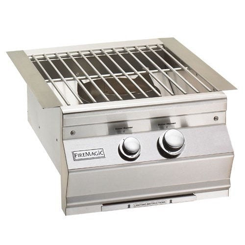 Fire Magic Grills - Aurora 24 Inch Built-In Power Burner with Porcelain Cast Iron Grid, Natural Gas-United Backyard