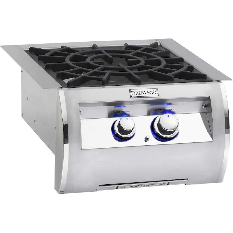 Fire Magic Grills - Echelon 19" Built-In Power Burner with Porcelain Cast Iron Grid - Natural Gas-United Backyard