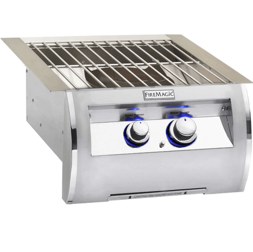Fire Magic Grills - Echelon 19 Inch Built-In Power Burner with Stainless Steel Grid, Natural Gas-United Backyard