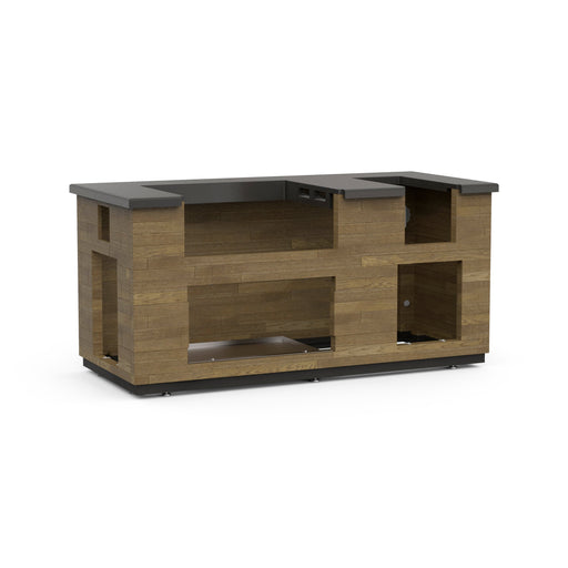 Fire Magic - ID660-77BA 77-Inch Reclaimed Wood Island System, French Barrel Oak-United Backyard