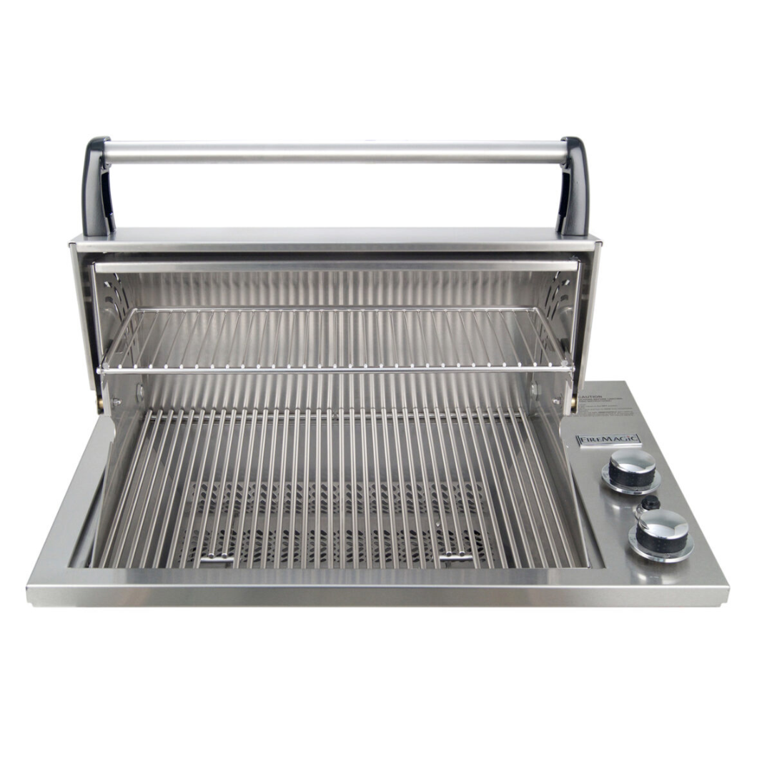 Fire Magic - Legacy Deluxe 24" Gourmet Built-In Countertop Grill in Stainless Steel - Natural Gas-United Backyard