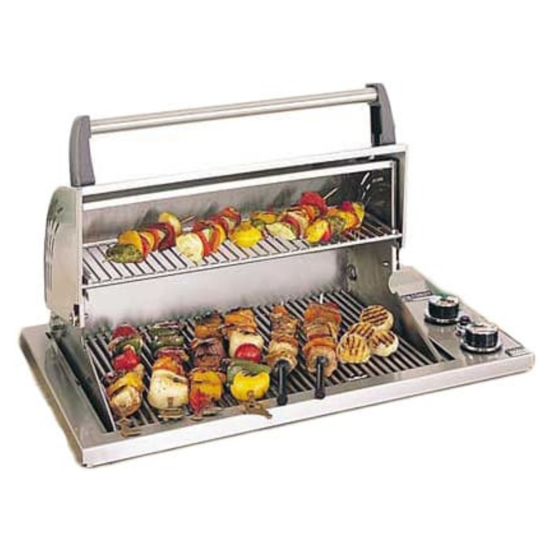 Fire Magic - Legacy Deluxe 24" Gourmet Built-In Countertop Grill in Stainless Steel - Natural Gas-United Backyard