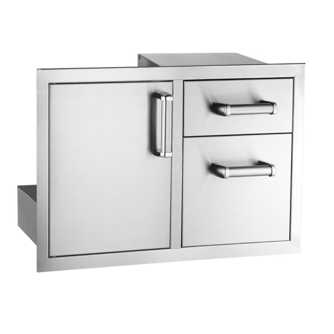 Fire Magic - Premium Flush 30" Access Door & Double Drawer Combo with Soft Close-United Backyard