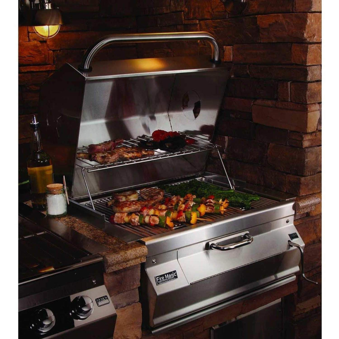 Fire Magic - Stainless Steel 30" Built-In Charcoal Grill-United Backyard