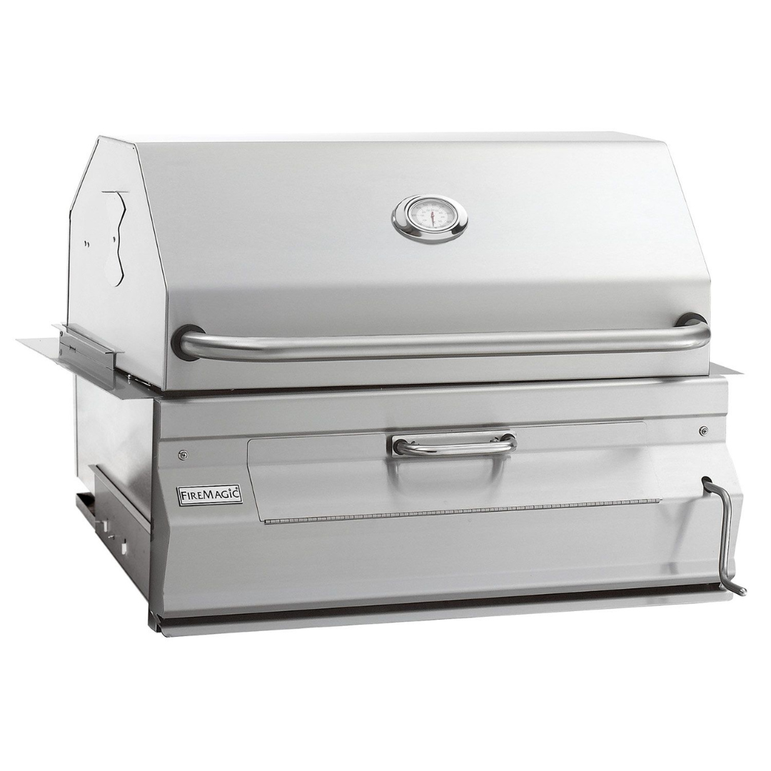 Fire Magic - Stainless Steel 30" Built-In Charcoal Grill-United Backyard