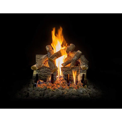 Grand Canyon - 18" to 42" Arizona Weathered Oak Charred Vented Gas Logs-United Backyard