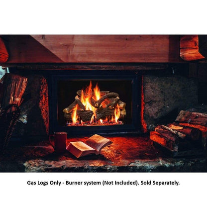 Grand Canyon - 18" to 42" Arizona Weathered Oak Charred Vented Gas Logs-United Backyard