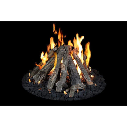 Grand Canyon - 18" to 48" Arizona Weathered Oak Outdoor Fire Pit Gas Logs-United Backyard