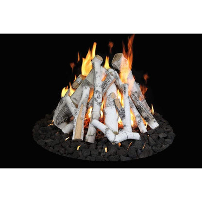 Grand Canyon - 18" to 48" Aspen Birch Outdoor Fire Pit Gas Logs-United Backyard